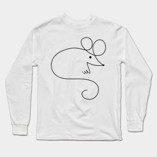 Stylized Mouse Long Sleeve T-Shirt